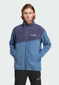 Adidas Terrex MULTI FULL-ZIP FLEECE - Giacca in pile - steel   shadow navy