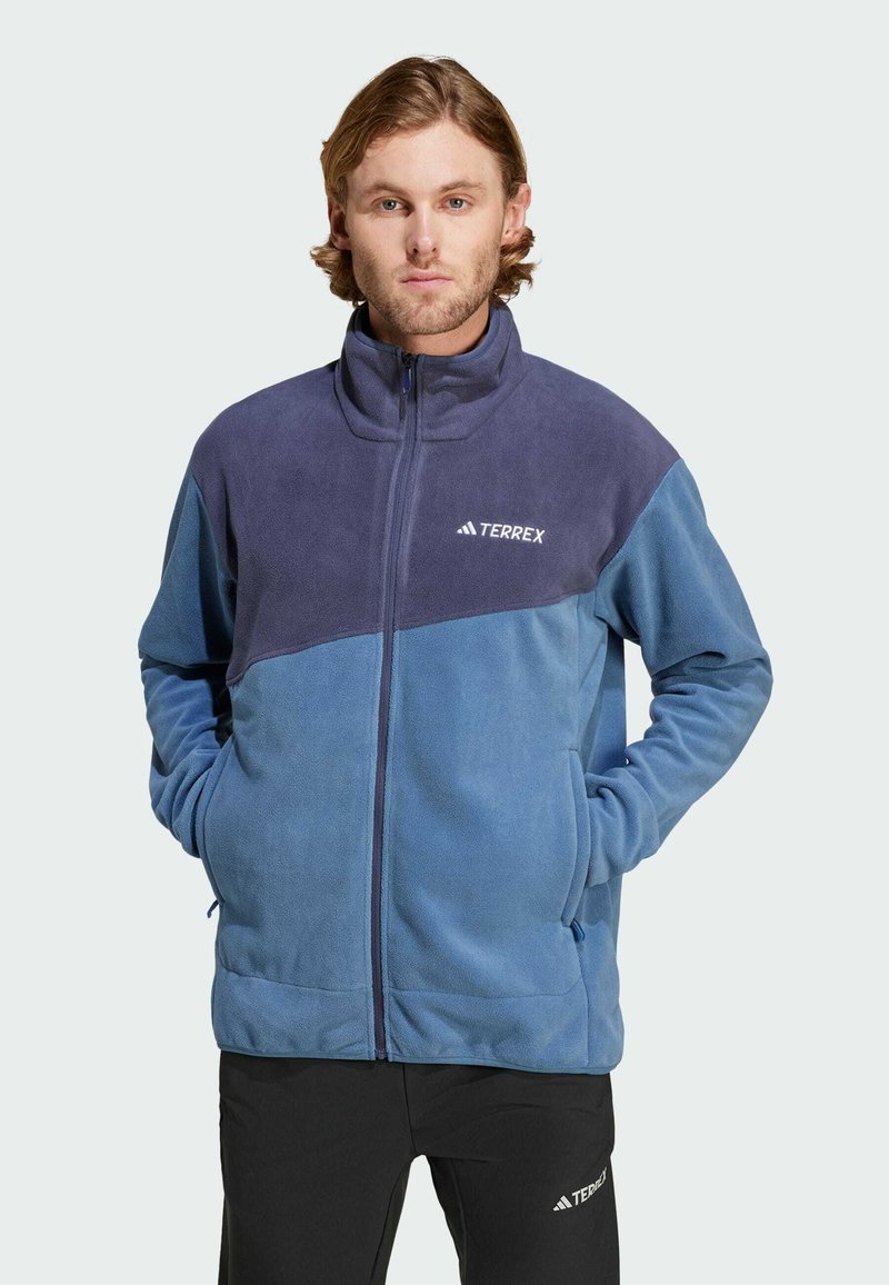 Adidas Terrex MULTI FULL-ZIP FLEECE - Giacca in pile - steel shadow navy