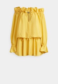 OFF-THE-SHOULDER CREPE DRESS - Jurk - collegiate yellow