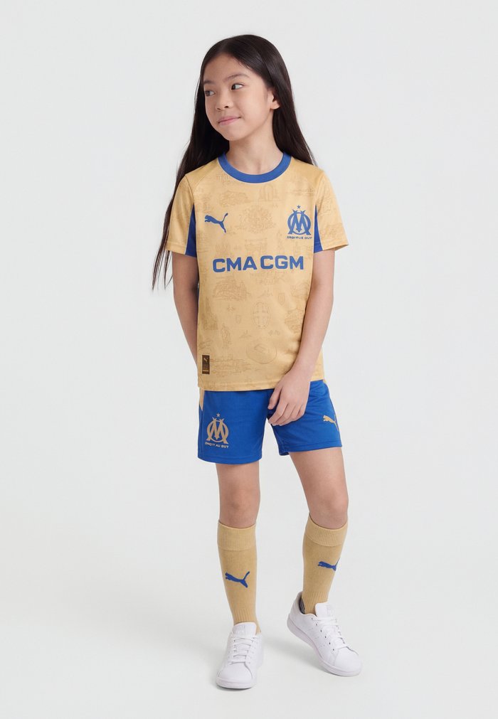 PUMA OLYMPIQUE MARSEILLE SPECIAL EDITION UNISEX - Equipación de selecciones - light gold/royal sapphire