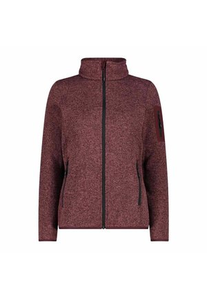 WOMAN JACKET - Fleecejakke - dunkelrot