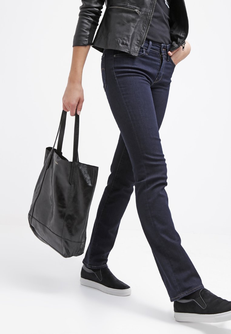 Levi's® 714 STRAIGHT - Vaqueros rectos - lone wolf/denim negro azulado -  Zalando.es