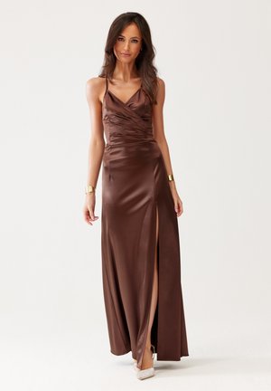 Roco Fashion Společenské šaty - brown