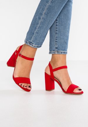 Sandali con tacco - red