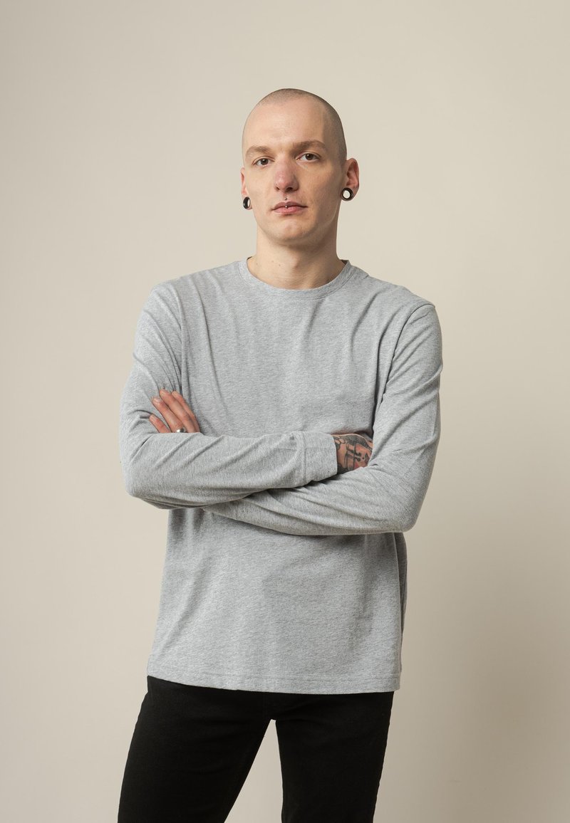 MELA JERIN - Langarmshirt - grau melange