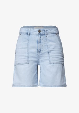 Street One, STRAIGHT LEG SHORTS IM CASUAL FIT - Short en jean - bleached light blue wash