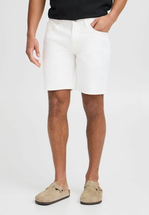 BHTWISTER SLIM/ REGULAR FIT - Farmer rövidnadrágok - denim white