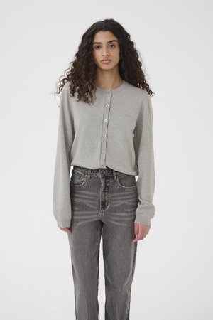 TALLA - Cardigan - medium grey mélange