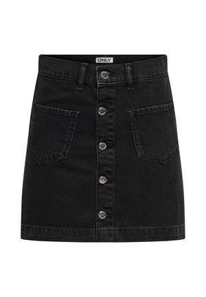 ONLY, ONLAMAZING HW SKIRT TAI DNM NOOS - Jupe trapèze - washed black