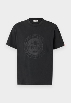 Replay Print T-shirt - blackboard