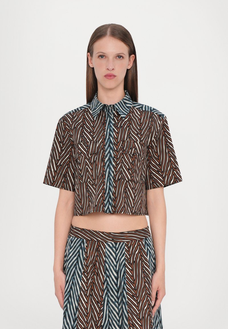 Diane von Furstenberg AMY - Button-down blouse - brown