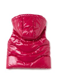 OVS FULL-ZIP QUILTED WITH HOOD - Veste sans manches - fuchsia