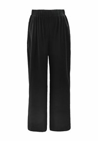 WIDE LEG WITH - Pantaloni - black