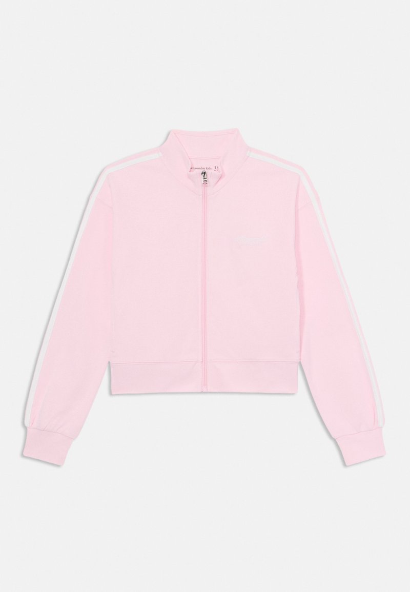 Abercrombie & Fitch Sweater met rits donkerroze