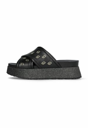 Ciabattine con tacco - black