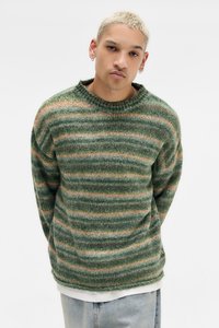 HOLLIE STRIPED KNIT - Pulóver - green