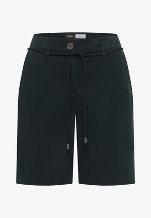 Cecil, MID-WAIST WIDE-LEG SHORTS IN A LOOSE FIT, ciemnozielony