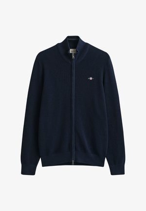 GANT, MICRO TEXTURED - Kardigán - blau
