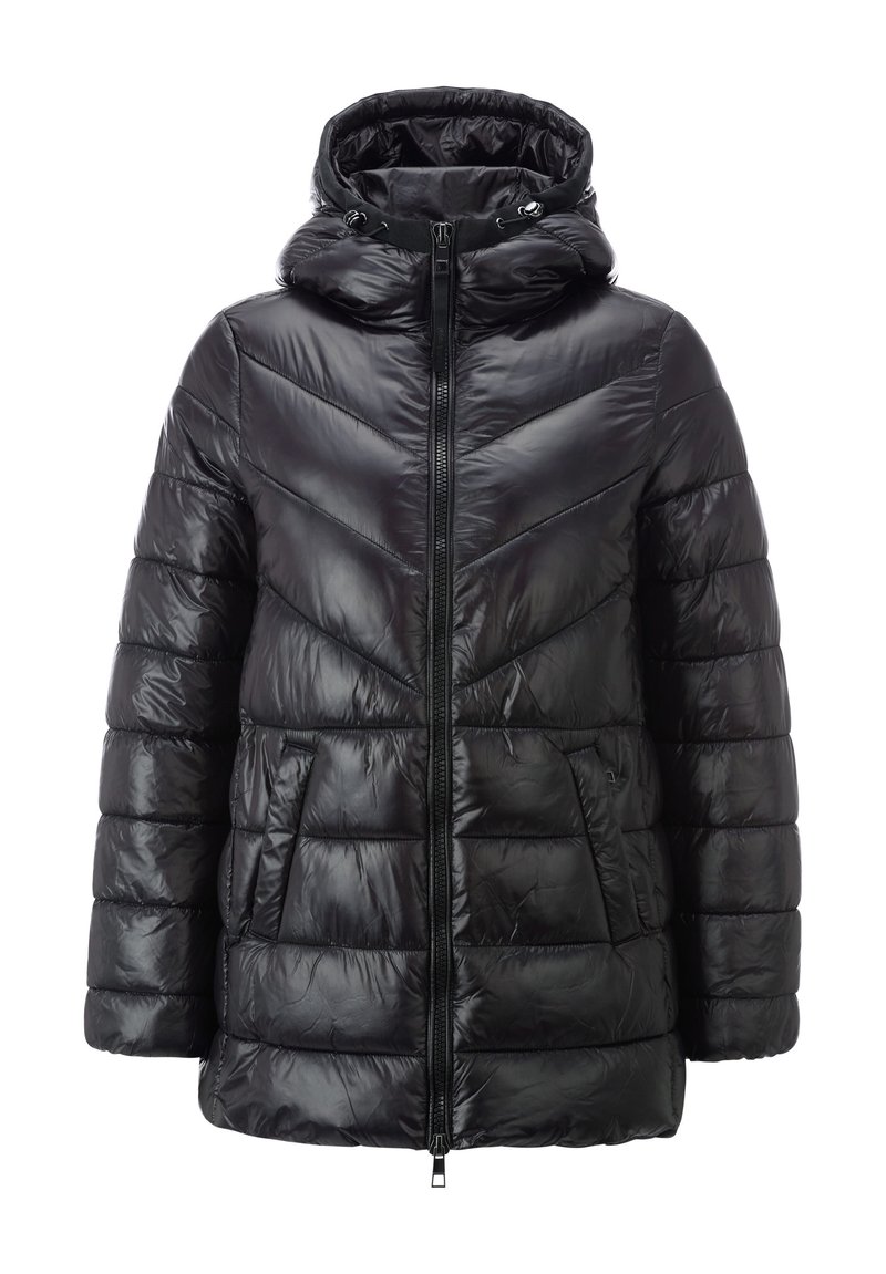 Rich & Royal Wintermantel zwart