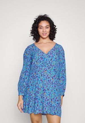 Tommy Hilfiger Curve FLORAL SHORT DRESS - Φόρεμα ημέρας - coastal