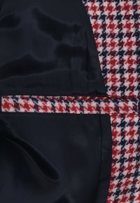 GANT REG HOUNDSTOOTH - Halflange jas - bright red
