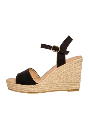 REGULAR FIT - Sandále na vysokom opätku - black