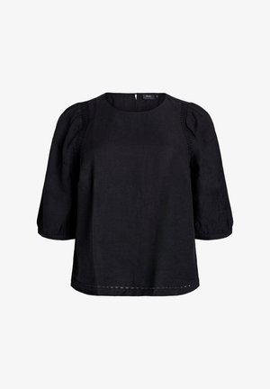 GERAFFTEN SCHULTERN - Blouse - black