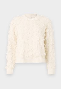 ONLHUA LIFE FLOWER DETAIL O NECK - Πουλόβερ - birch