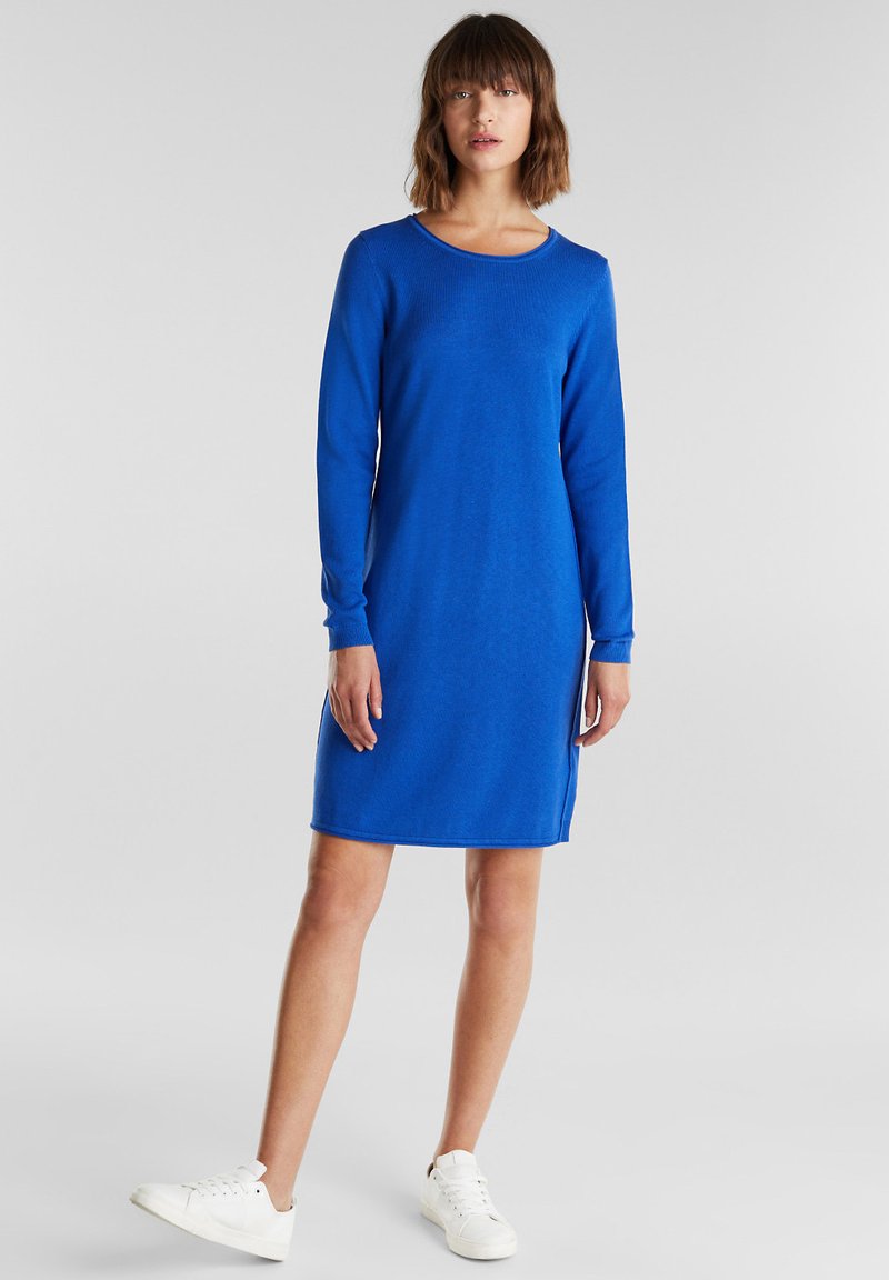 Strickkleid Edc Blau Strickkleid Edc Blau