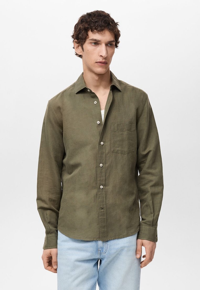 Mango - AVISPA - Shirt - kaki, Enlarge