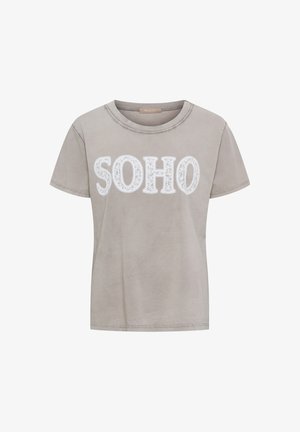 Marta Du Château, MARTA DU CHATEAU BELINA SOHO T SHIRT - T-shirts print - fango