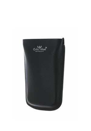 Black leather pouch with "Golden Head Germany" logo embossed in white near the top center, designed for holding small items.