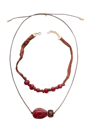 SET OF 2 BEADED - Kaulakoru - bordeaux