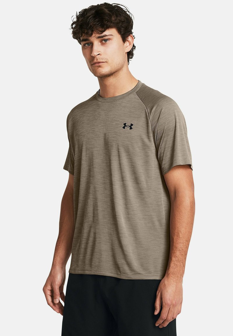 Under Armour - TECH TEXTURED - Športne majice - taupe dusk, Povečajte