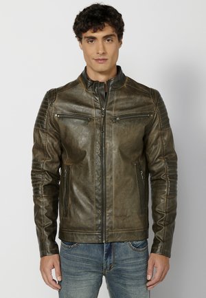 Koroshi SKIN EFFECT - Kunstlederjacke - verde green