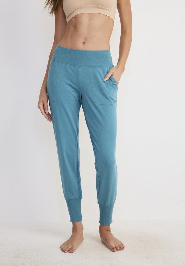 SOFT TOUCH LUXE - Nachtwäsche Hose - teal slate