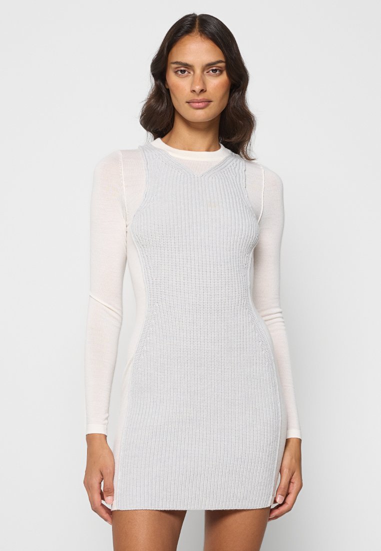 Diesel Gebreide jurk grijs