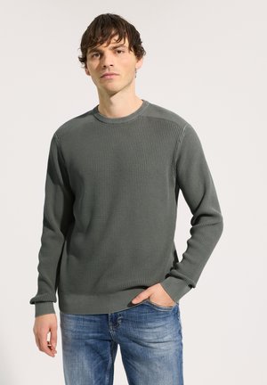 WASHED-LOOK PULLOVER - Neule - grün