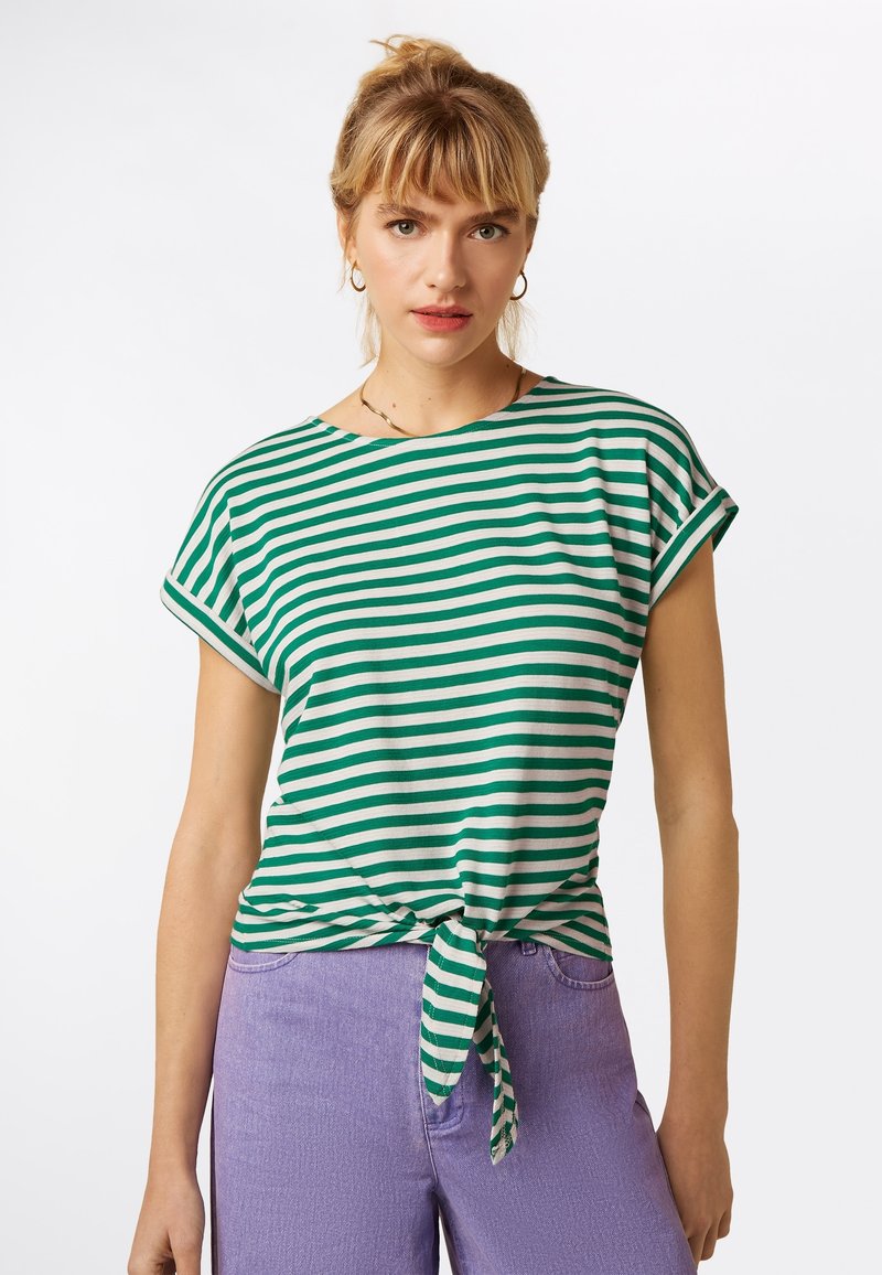 King Louie 60s Agnes Bell Sleeve Picadillo Top in Smoke Green