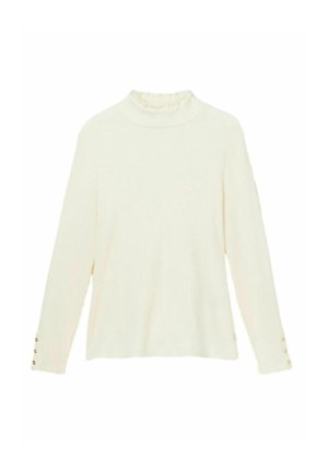 AMY HIGH NECK - Tops ar garām piedurknēm - cream
