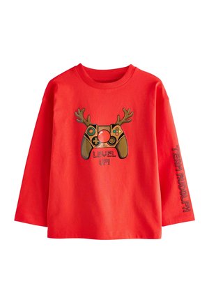 CHRISTMAS - Long sleeved top - red controller