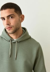 Next REGULAR FIT - DIAGONAL TEXTURED - Sweatshirt - sage green