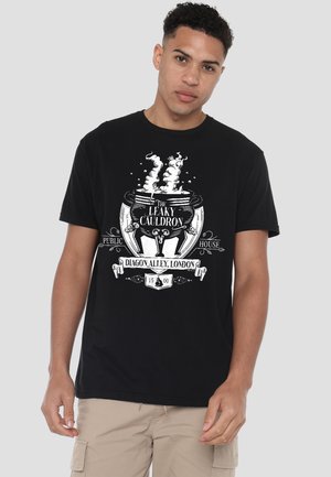 Cotton Soul, HARRY POTTER LEAKY CAULDRON - Print T-shirt - black