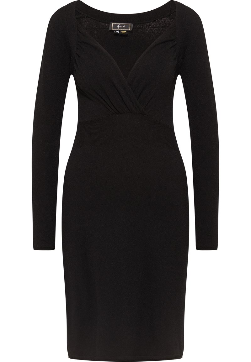 faina Gebreide jurk zwart faina Gebreide jurk zwart