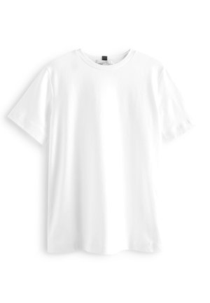 HEAVYWEIGHT SHORT SLEEVE CREW NECK - Trükipildiga T-särk - white