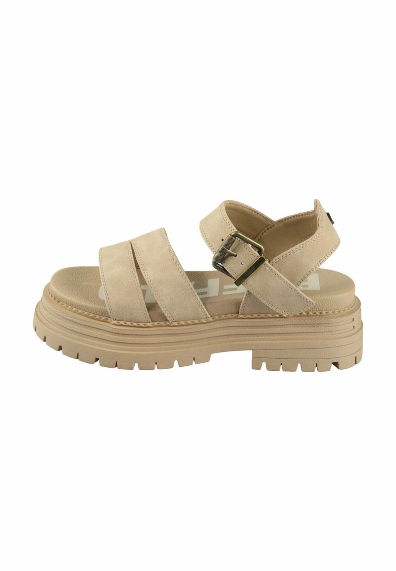 Buffalo - LENNOX - Platform sandals - beige, Enlarge
