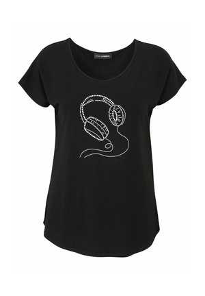 Print T-shirt - schwarz
