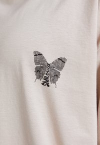 Smilodox PAYTON OVERSIZE - T-shirt print - hellbraun