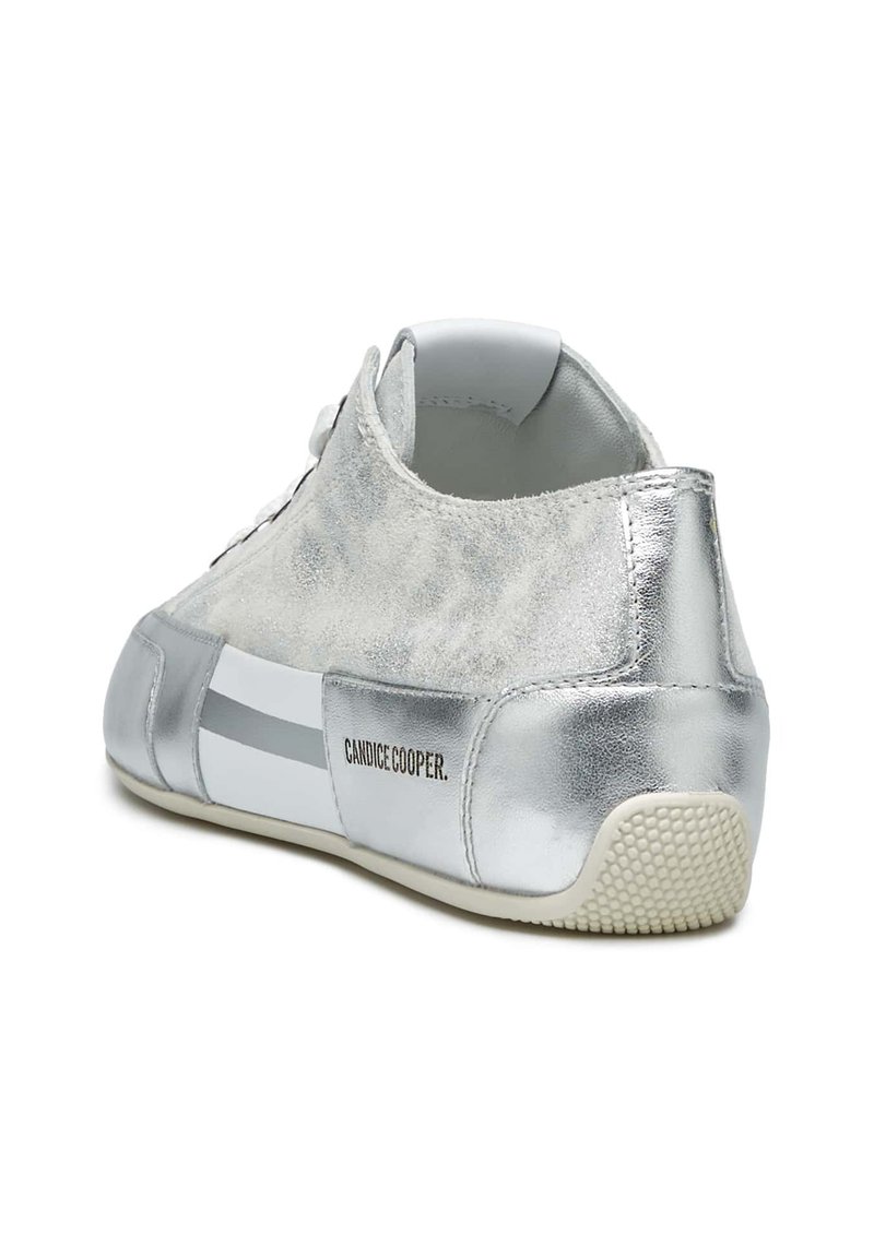 Candice Cooper Rock Patch S-Sneakers In Pelle, Colore Argento, Numero 45, Suola Gomma - 3