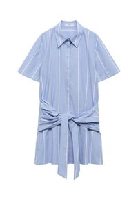 STRIPED WITH KNOT - Skjortekjole - dark blue